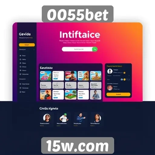 Interface do 0055bet é intuitiva e acessível
